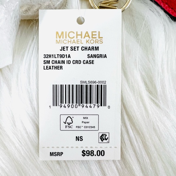 Michael Kors Jet Set Charm Small Chain ID Card Case - Picture 14 of 16